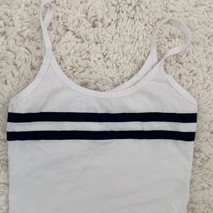 Blue and White stripe tank top